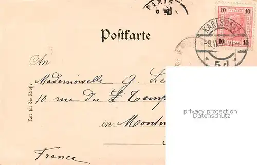 AK / Ansichtskarte Karlsbad_Eger Haus Meerfraeulein Karlsbad_Eger