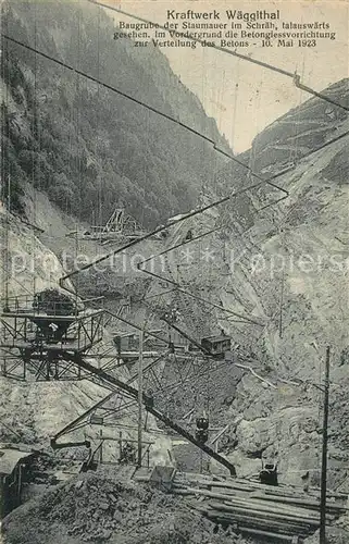 AK / Ansichtskarte Waeggithal Kraftwerk Waeggithal