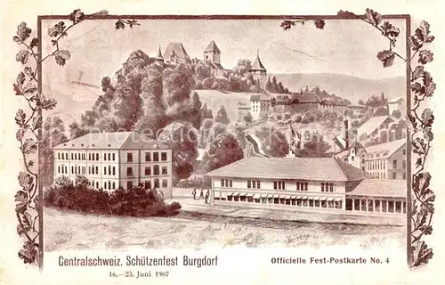 AK / Ansichtskarte Burgdorf_Bern Centralschweiz Schuetzenfest  Burgdorf Bern