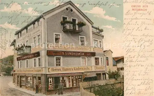 AK / Ansichtskarte Miesbach Sundheimer Cigarren Cigaretten Herren Damen Kinderwaesche Miesbach