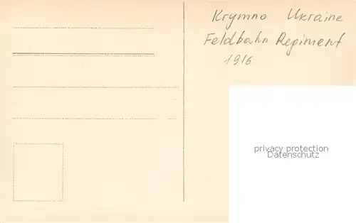 AK / Ansichtskarte Krymno Feldbahn Regiment Krymno