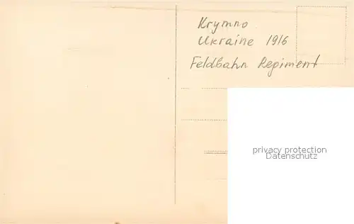 AK / Ansichtskarte Krymno Feldbahn Regiment Krymno