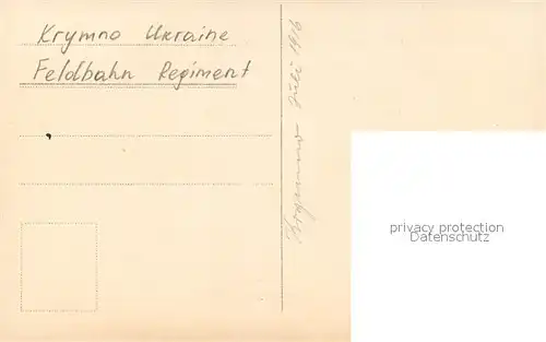AK / Ansichtskarte Krymno Feldbahn Regiment Krymno