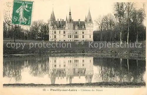 AK / Ansichtskarte Pouilly sur Loire Chateau du Nozet Etang Schloss Teich Pouilly sur Loire