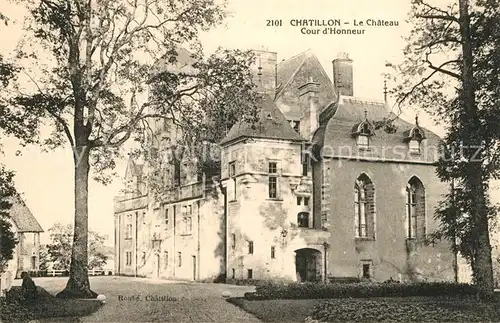 AK / Ansichtskarte Chatillon sur Seine Chateau Cour d Honneur Chatillon sur Seine