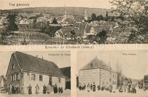 AK / Ansichtskarte Klimbach_Elsass_Alsace Restaurant de l`Ange Villa Greiner 