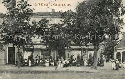 AK / Ansichtskarte Oldenburg_Niedersachsen Caf? Klinge Oldenburg Niedersachsen