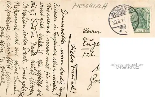 AK / Ansichtskarte Messkirch Mann mit Gewehr Messkirch