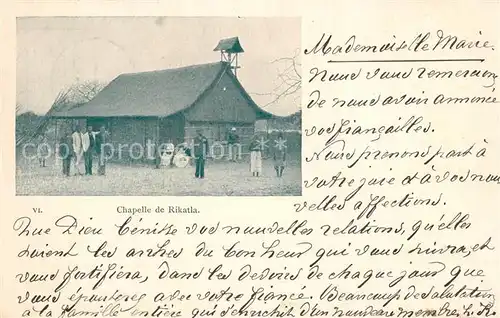 AK / Ansichtskarte Rikatla_Mosambik Chapelle 
