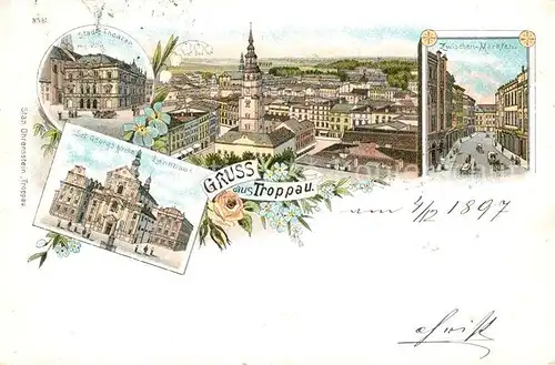 AK / Ansichtskarte Troppau_Sudetengau Theater Landhaus  Troppau Sudetengau