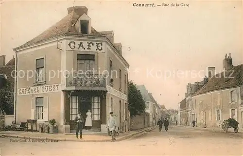 AK / Ansichtskarte Connerre Rue de la Gare Connerre