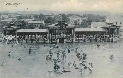 AK / Ansichtskarte Cirkvenica Badeanstalt Cirkvenica