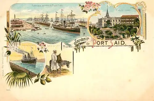 AK / Ansichtskarte Port_Said Port Canal Port_Said