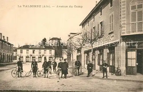 AK / Ansichtskarte La_Valbonne Avenue du Camp Soldaten mit Fahrrad La_Valbonne