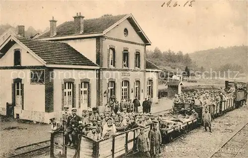 AK / Ansichtskarte Illy Olly Kriegsverwundete Transport Illy