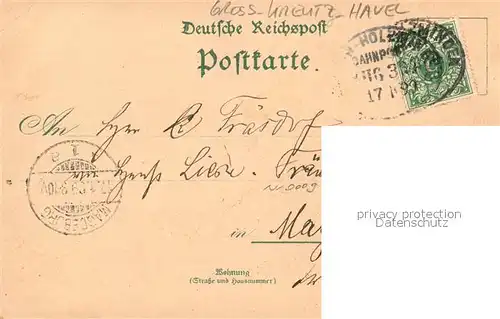 AK / Ansichtskarte Gross_Kreutz_Havel Rittergut Luther Eiche Kaiserliches Postamt Panorama Gross_Kreutz_Havel
