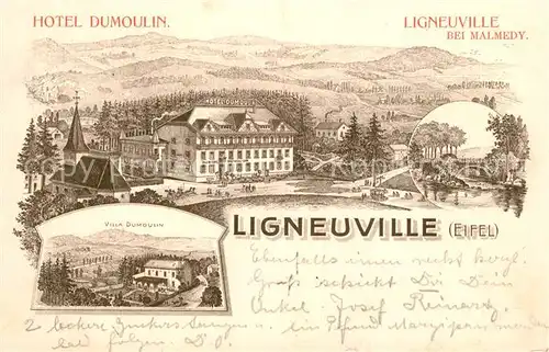 AK / Ansichtskarte Ligneuville Hotel Dumoulin Villa Dumoulin Ligneuville