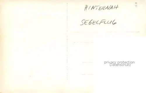 AK / Ansichtskarte Hinternah Segelflugplatz Hinternah