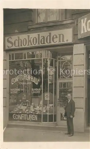 AK / Ansichtskarte Karlsruhe_Baden Schokoladen Confiturenhaus  Karlsruhe_Baden