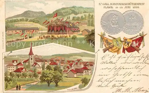 AK / Ansichtskarte Flawil Sankt Gallener Kantonalschuetzenfest Flawil