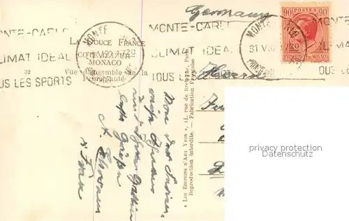 AK / Ansichtskarte Monte Carlo Panorama Monte Carlo