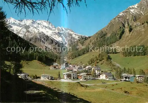 AK / Ansichtskarte Samnaun_Dorf Ortsansicht Samnaun Dorf