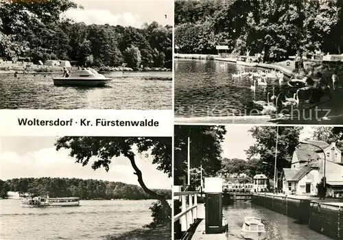 AK / Ansichtskarte Woltersdorf_Erkner Am Plakensee Am Kalksee Schleuse Woltersdorf Erkner