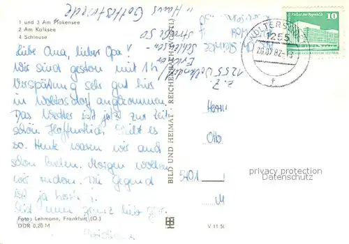 AK / Ansichtskarte Woltersdorf_Erkner Am Plakensee Am Kalksee Schleuse Woltersdorf Erkner