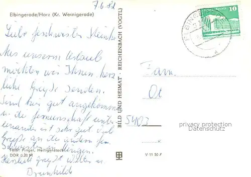 AK / Ansichtskarte Elbingerode_Harz Panorama Marktplatz Diakonissenmutterhaus Neuvandsburg Cafe Odette Elbingerode Harz