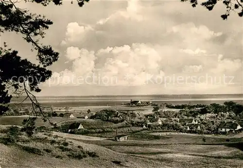 AK / Ansichtskarte Insel_Hiddensee Blick auf Kloster vom Dornbusch Insel Hiddensee