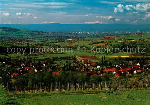 AK / Ansichtskarte Wollbach_Kandern Panorama Wollbach Kandern