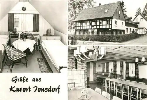 AK / Ansichtskarte Jonsdorf Landesverbandsheim Haus Gertrud Speisesaal Zimmer Jonsdorf