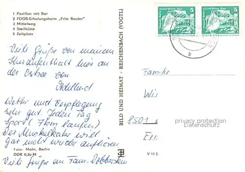 AK / Ansichtskarte Boltenhagen_Ostseebad Pavillon mit Bar FDGB Erholungsheim Fritz Reuter Mittelweg Steilkueste Zeltplatz Boltenhagen_Ostseebad