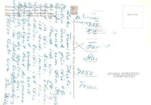 AK / Ansichtskarte Weimar_Thueringen Sporthaus und Lucas Cranach Haus Weimar Thueringen