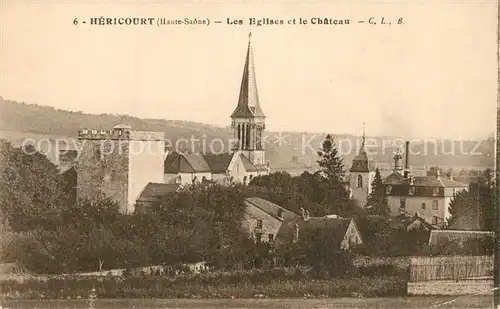 AK / Ansichtskarte Hericourt_Haute Saone Eglises Chateau Hericourt Haute Saone