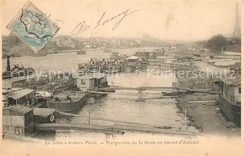 AK / Ansichtskarte Paris Seine Amont d Auteuil  Paris