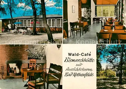 AK / Ansichtskarte Bad_Rothenfelde Wald Cafe Bismarckh?tte  Bad_Rothenfelde