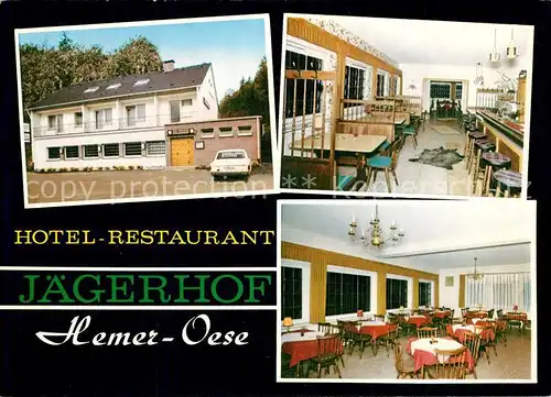 AK / Ansichtskarte Oese_Hemer Hotel Restaurant J?gerhof  Oese_Hemer