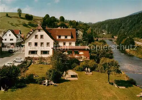 AK / Ansichtskarte Huzenbach Pension Cafe zur Krone  Huzenbach