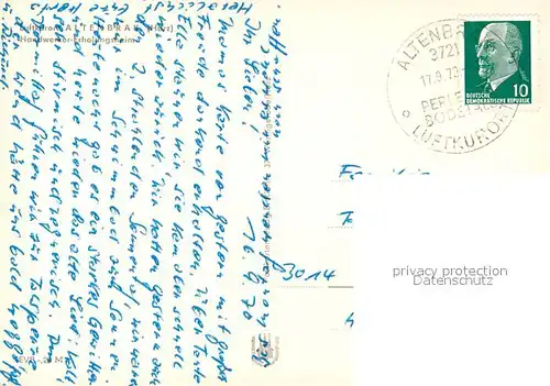 AK / Ansichtskarte Altenbrak_Harz Handwerker Erholungsheim  Altenbrak Harz