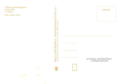 AK / Ansichtskarte Triebes Neubaugebiet Schulhort Freibad  Triebes