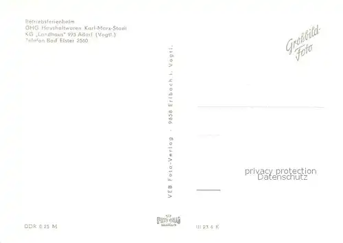 AK / Ansichtskarte Adorf_Vogtland Gasthof Landhaus  Adorf_Vogtland