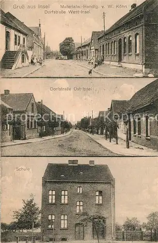 AK / Ansichtskarte Insel Dorfstrasse Insel