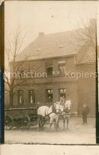 AK / Ansichtskarte Harsleben Pferdewagen Harsleben
