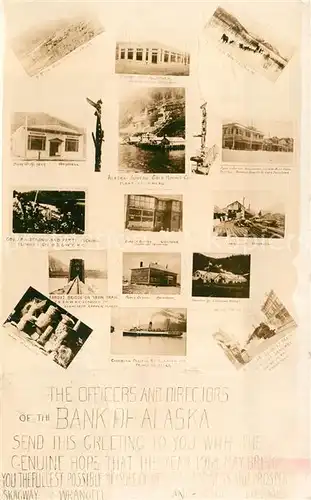 AK / Ansichtskarte Wrangell_Alaska Bank de Alaska 