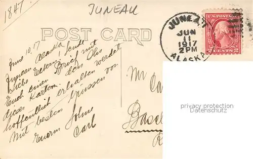 AK / Ansichtskarte Juneau_Alaska Wohnhaus 