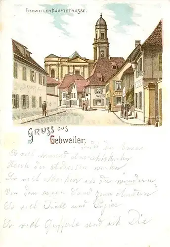 AK / Ansichtskarte Gebweiler_Elsass Hauptstrasse Gebweiler_Elsass