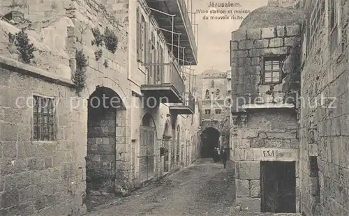 AK / Ansichtskarte Jerusalem_Yerushalayim IVme station et maison du mauvais riche Jerusalem_Yerushalayim