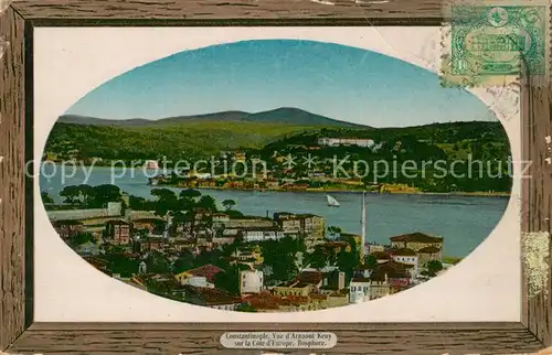 AK / Ansichtskarte Constantinople Vue d Arnaout Keuy sur la Cote d Europe Bilderrahmen Constantinople