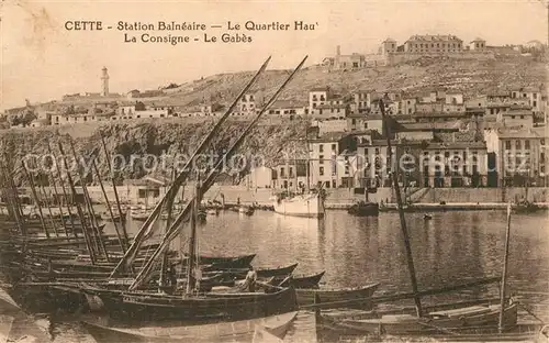 AK / Ansichtskarte Cette_Sete Station Balneaire Quartier Haut La Consigne Le Gabes 